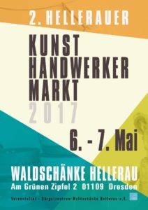 Plakat zum 2. Hellerauer Kunsthandwerkermarkt